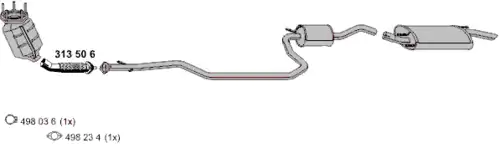 Гофра глушителя ERNST 313506 L= d=