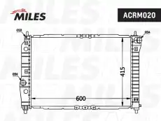 Радиатор системы охлаждения двигателя MILES ACRM020