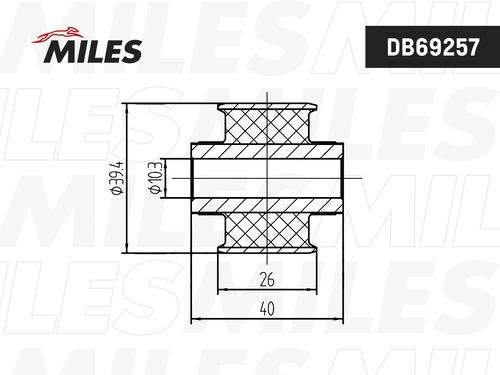 Рычаг подвески MILES DB69257