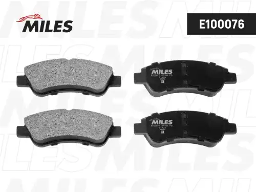 Тормозные колодки дисковые передняя ось MILES E100076