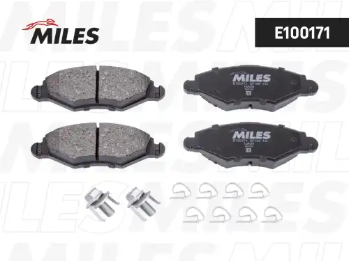 Тормозные колодки дисковые передняя ось MILES E100171