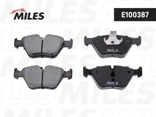 Тормозные колодки дисковые передняя ось MILES E100387