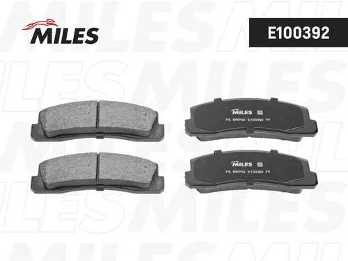 Тормозные колодки дисковые передняя ось MILES E100392