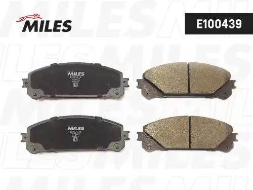 Тормозные колодки дисковые передняя ось MILES E100439