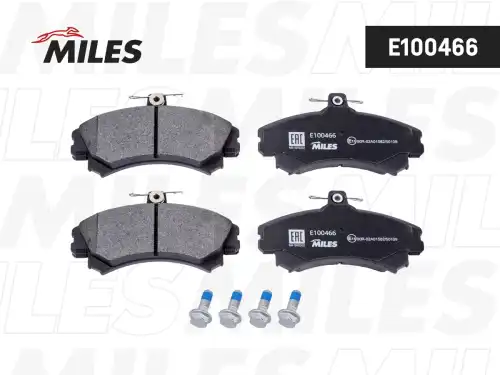 Тормозные колодки дисковые передняя ось MILES E100466