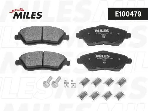 Тормозные колодки дисковые передняя ось MILES E100479