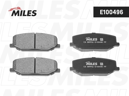 Тормозные колодки дисковые передняя ось MILES E100496