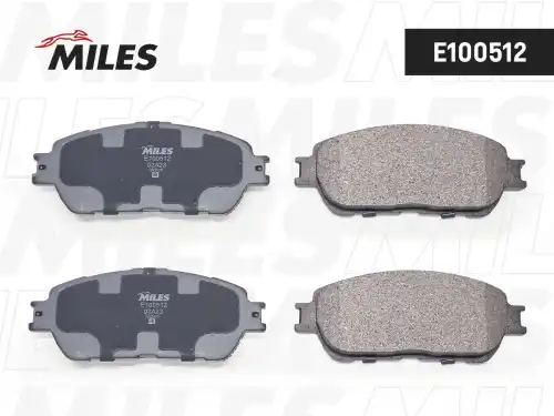 Тормозные колодки дисковые передняя ось MILES E100512
