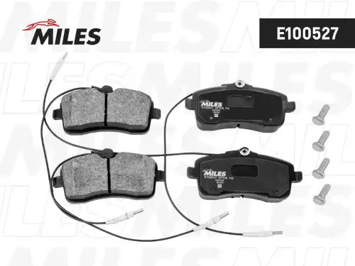 Тормозные колодки дисковые передняя ось MILES E100527