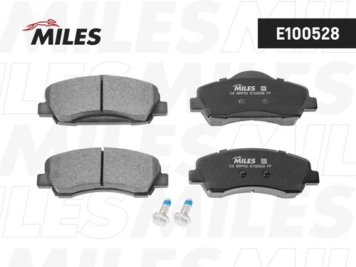 Тормозные колодки дисковые передняя ось MILES E100528