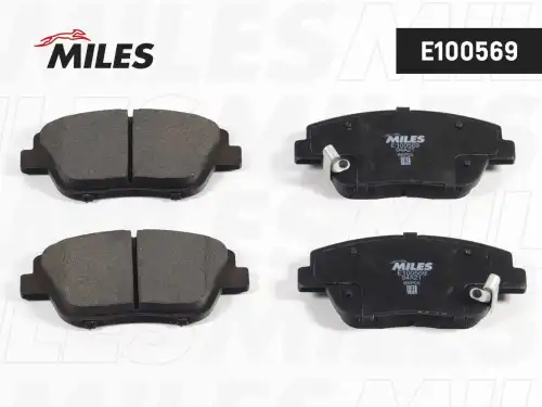 Тормозные колодки дисковые передняя ось MILES E100569