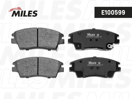 Тормозные колодки дисковые MILES E100599