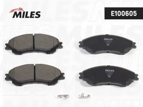 Тормозные колодки дисковые передняя ось MILES E100605