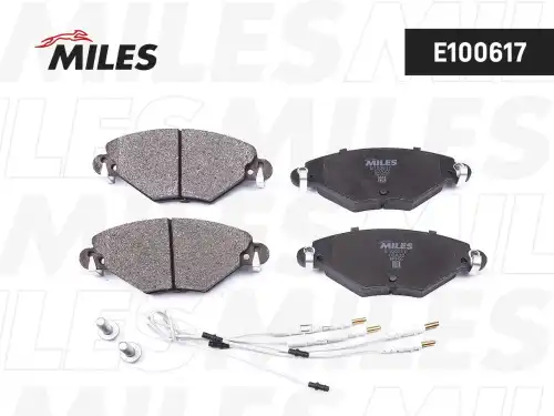Тормозные колодки дисковые передняя ось MILES E100617