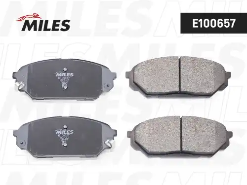 Тормозные колодки дисковые передняя ось MILES E100657