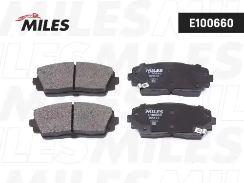 Тормозные колодки дисковые передняя ось MILES E100660