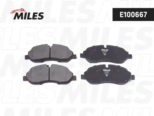 Тормозные колодки дисковые передняя ось MILES E100667