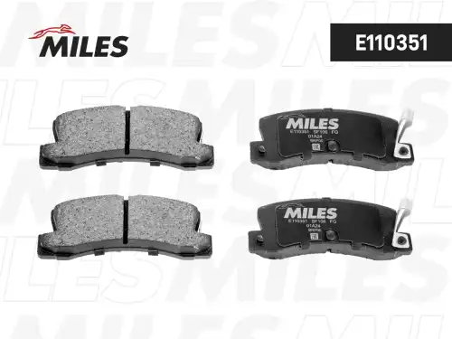 Тормозные колодки дисковые задняя ось MILES E110351