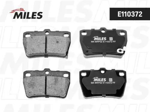 Тормозные колодки дисковые задняя ось MILES E110372