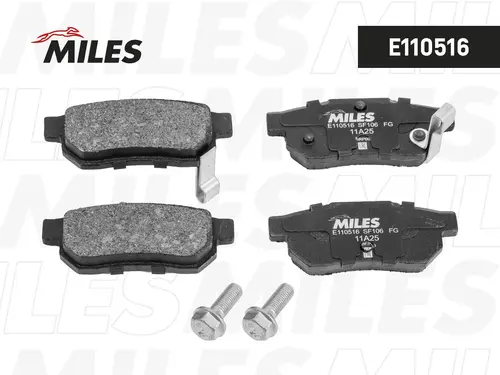 Тормозные колодки дисковые задняя ось MILES E110516