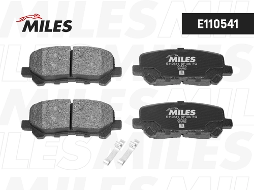 Тормозные колодки дисковые задняя ось MILES E110541