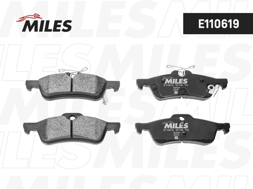 Тормозные колодки дисковые MILES E110619