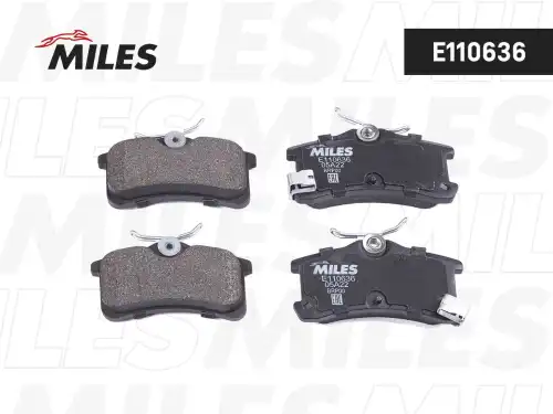 Тормозные колодки дисковые задняя ось MILES E110636