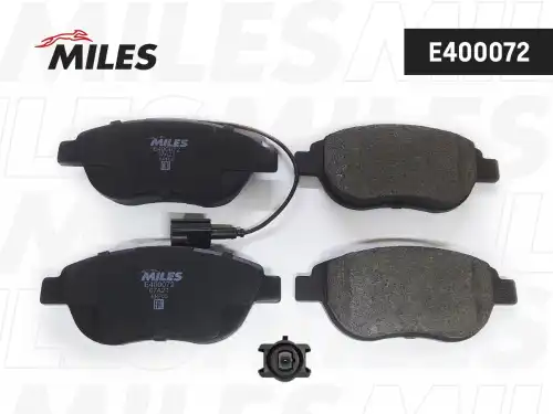 Тормозные колодки дисковые передняя ось MILES E400072