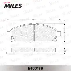 Тормозные колодки дисковые передняя ось MILES E400166