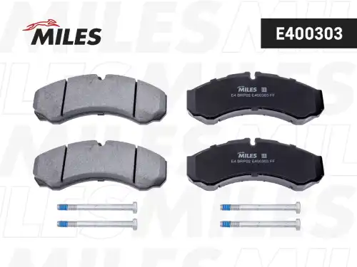 Тормозные колодки дисковые передняя ось MILES E400303