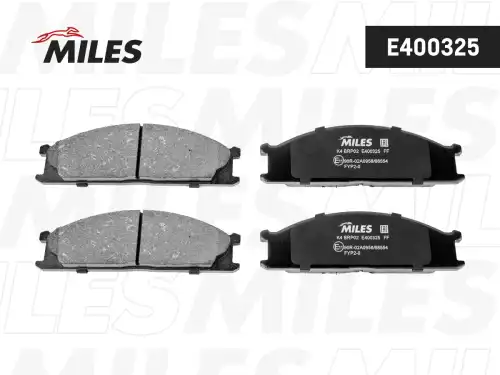 Тормозные колодки дисковые передняя ось MILES E400325