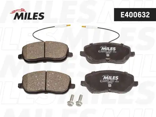 Тормозные колодки дисковые передняя ось MILES E400632