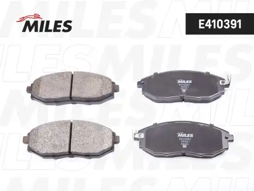 Тормозные колодки дисковые передняя ось MILES E410391