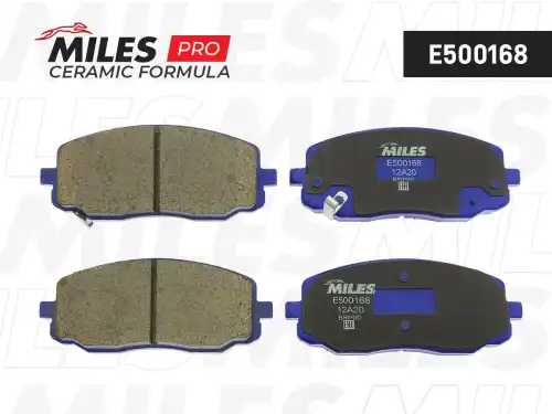 Тормозные колодки дисковые передняя ось MILES E500168
