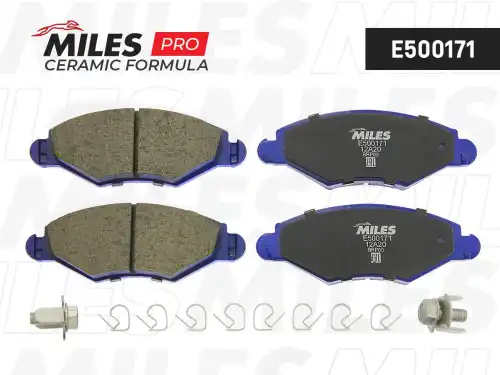 Тормозные колодки дисковые передняя ось MILES E500171