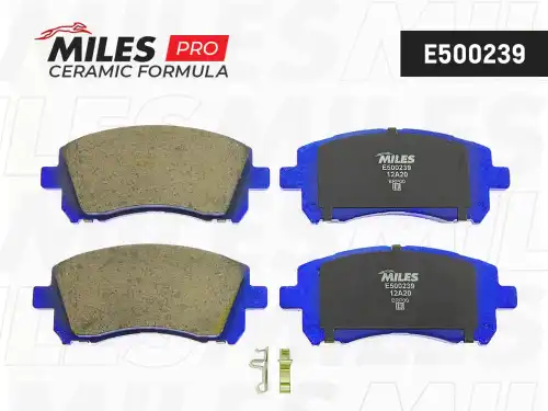 Тормозные колодки дисковые передняя ось MILES E500239