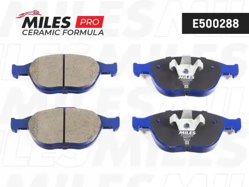 Тормозные колодки дисковые передняя ось MILES E500288