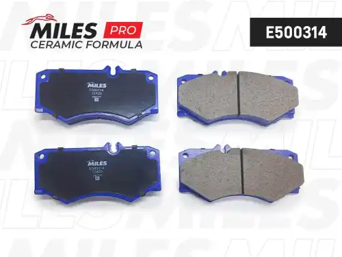 Тормозные колодки дисковые передняя ось MILES E500314