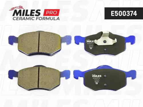 Тормозные колодки дисковые передняя ось MILES E500374