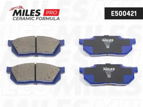 Тормозные колодки дисковые передняя ось MILES E500421