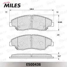 Тормозные колодки дисковые передняя ось MILES E500436
