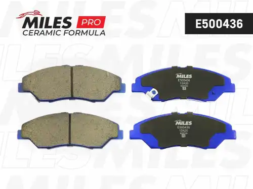 Тормозные колодки дисковые передняя ось MILES E500436