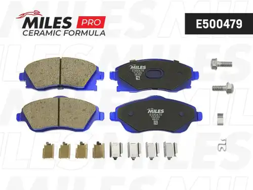Тормозные колодки дисковые передняя ось MILES E500479