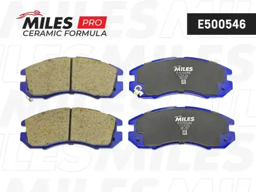 Тормозные колодки дисковые передняя ось MILES E500546