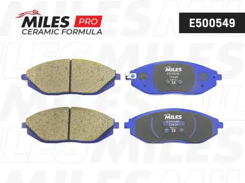 Тормозные колодки дисковые передняя ось MILES E500549