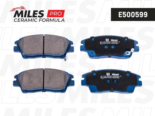 Тормозные колодки дисковые MILES E500599