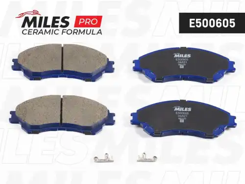 Тормозные колодки дисковые передняя ось MILES E500605