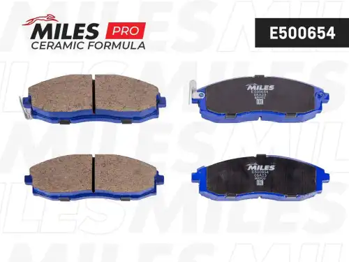 Тормозные колодки дисковые передняя ось MILES E500654