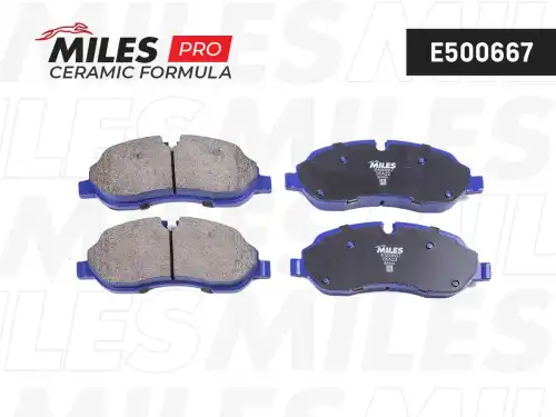 Тормозные колодки дисковые передняя ось MILES E500667