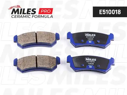 Тормозные колодки дисковые задняя ось MILES E510018